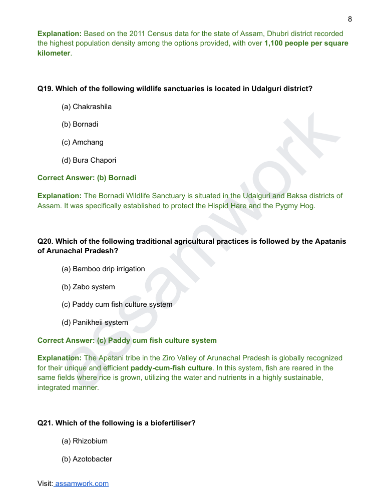 APSC Prelims Last 5 Years Solved Question Papers | GS Paper 1 eBook