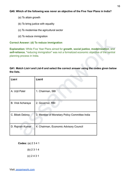 APSC Prelims Last 5 Years Solved Question Papers | GS Paper 1 eBook