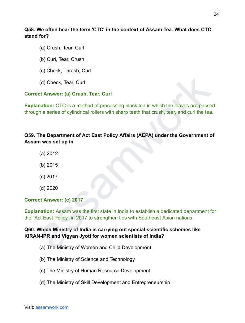 APSC Prelims Last 5 Years Solved Question Papers | GS Paper 1 eBook