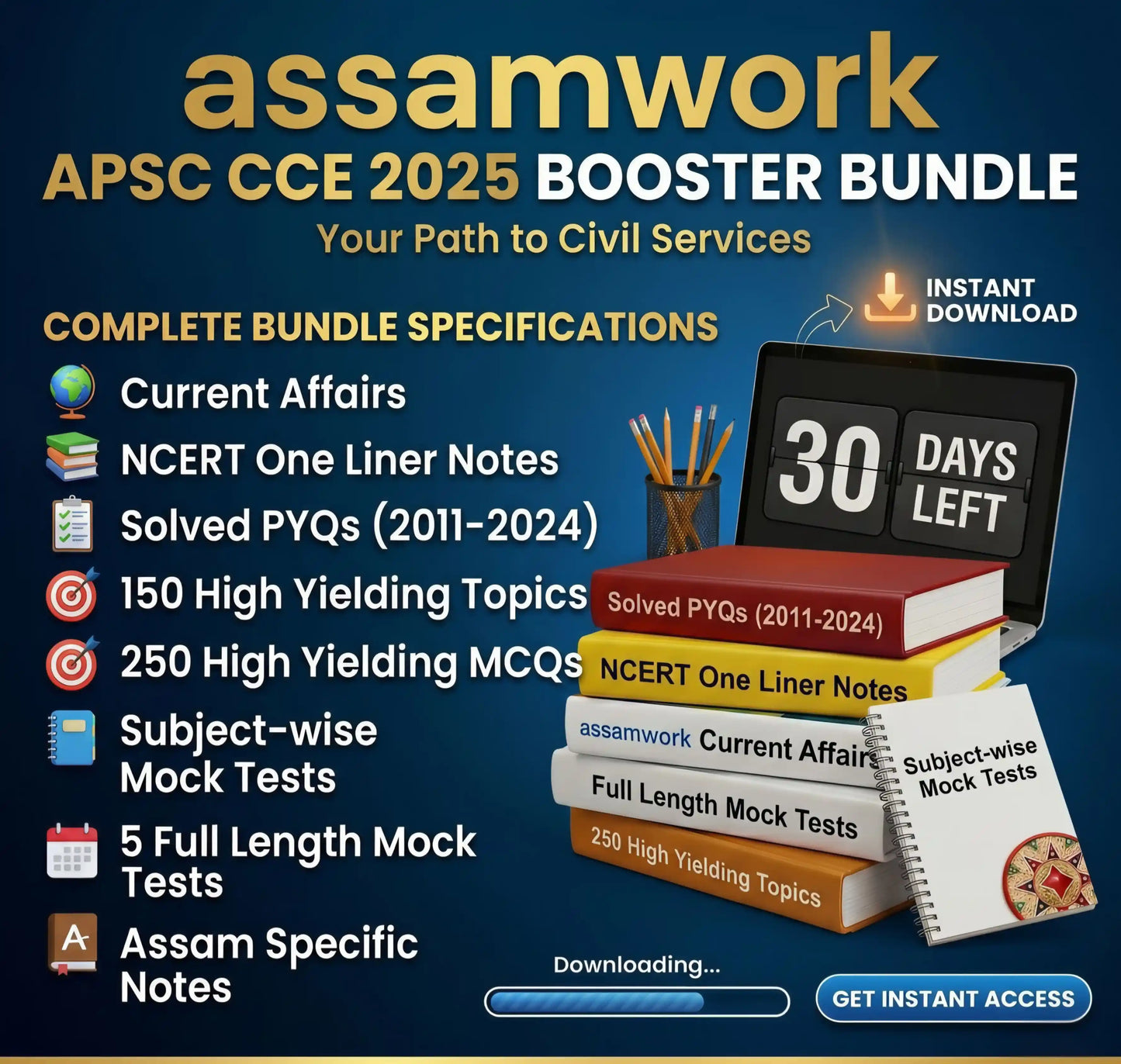 APSC CCE 2025 Booster Bundle – Final 30-Day Revision Kit