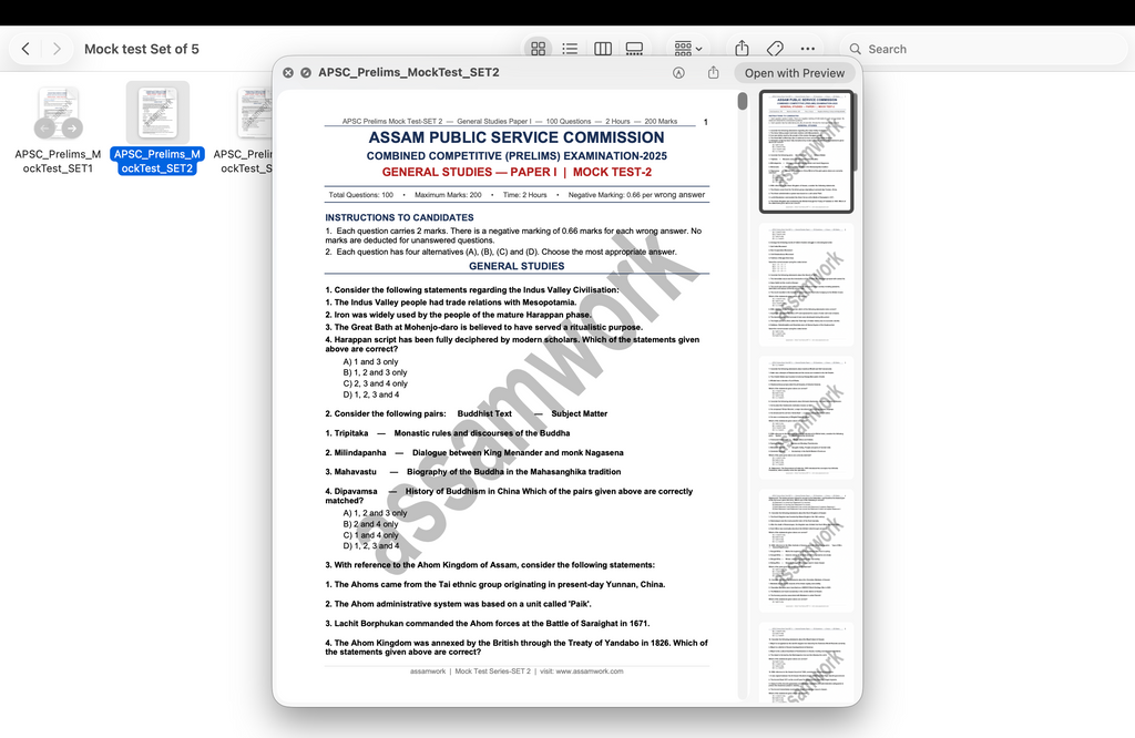 APSC Revision Kit