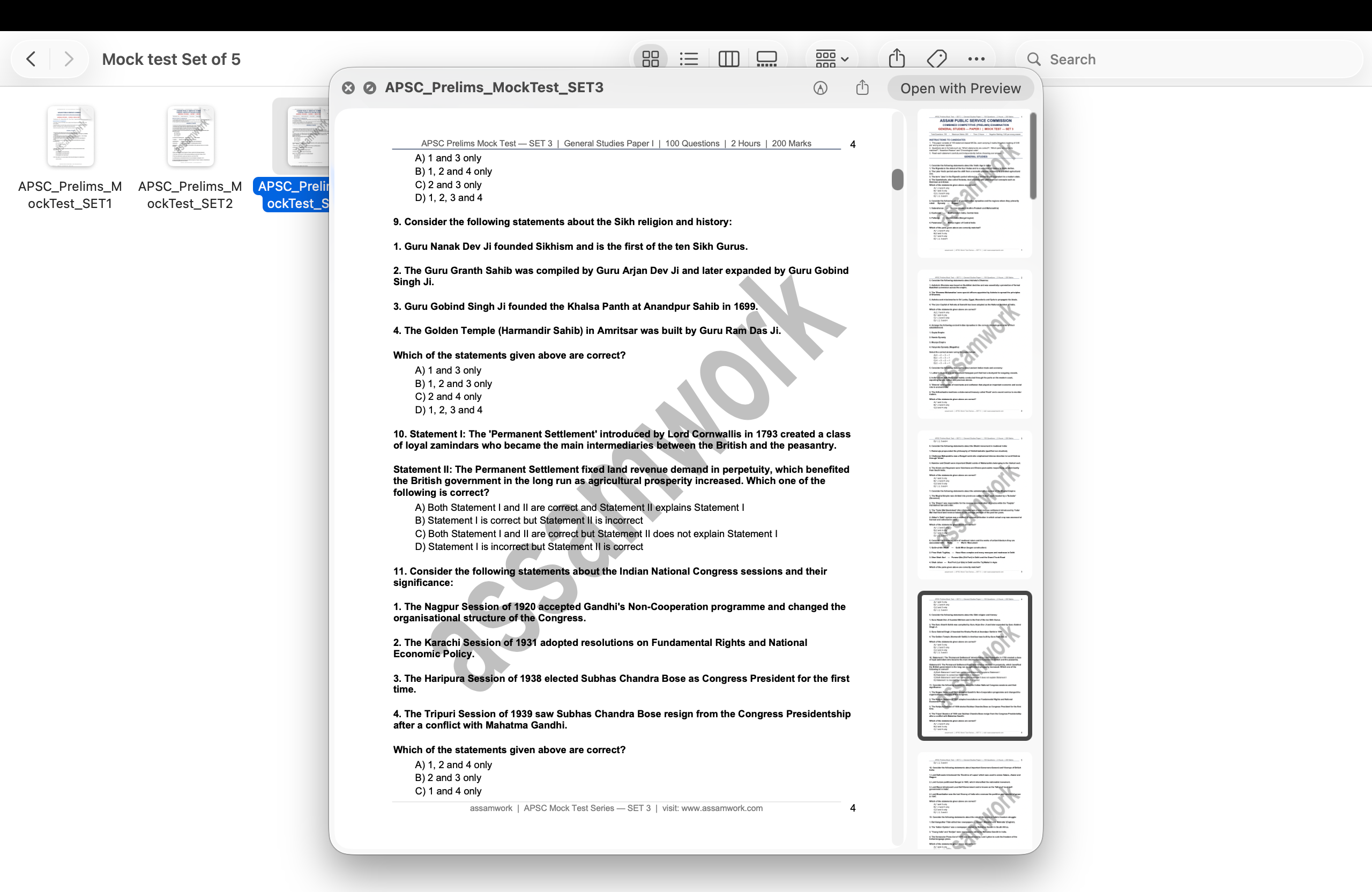 APSC Revision Kit