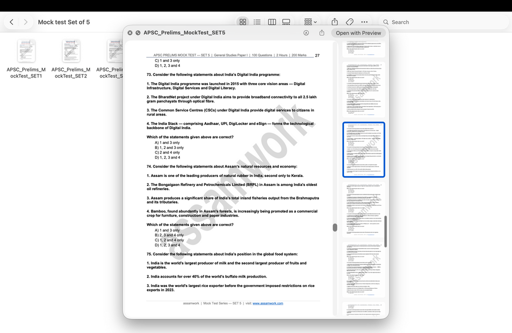 APSC Revision Kit
