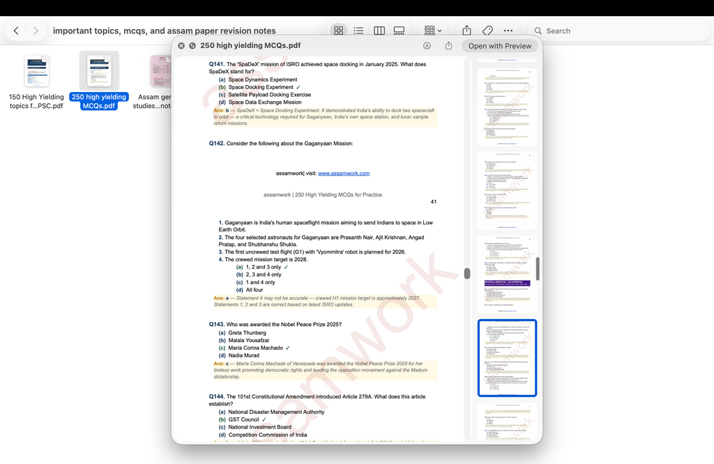 APSC Revision Kit