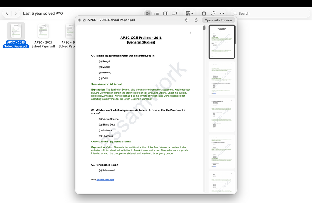 APSC Revision Kit