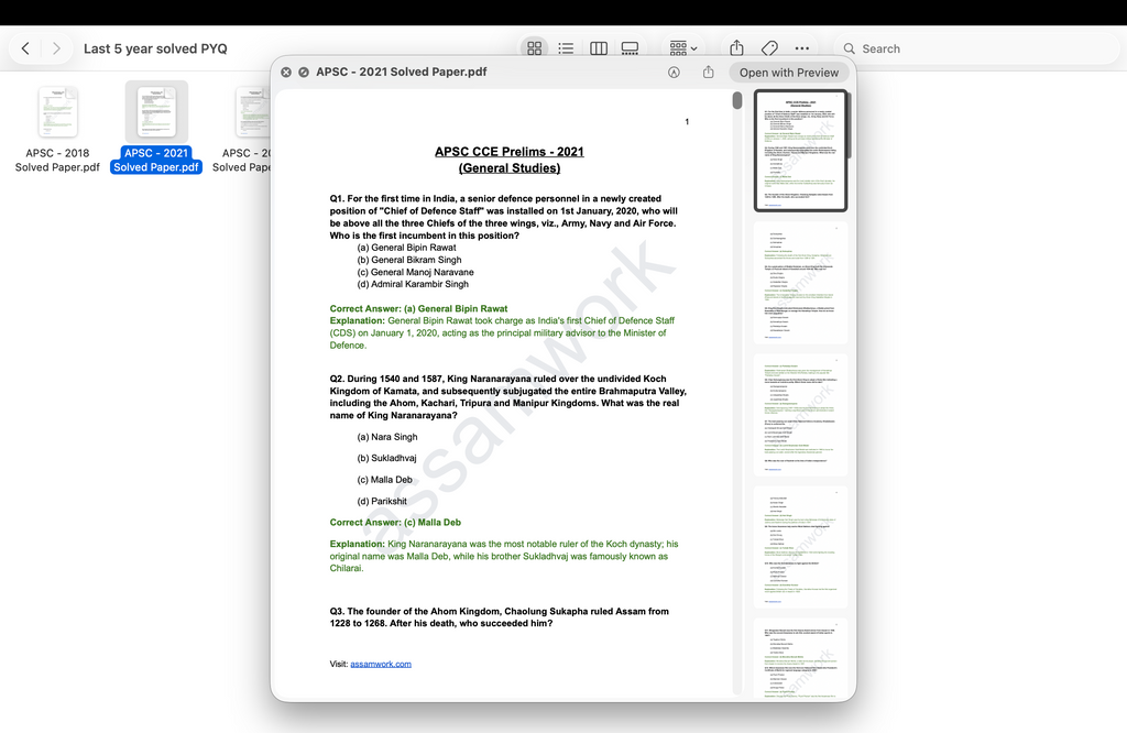 APSC Revision Kit