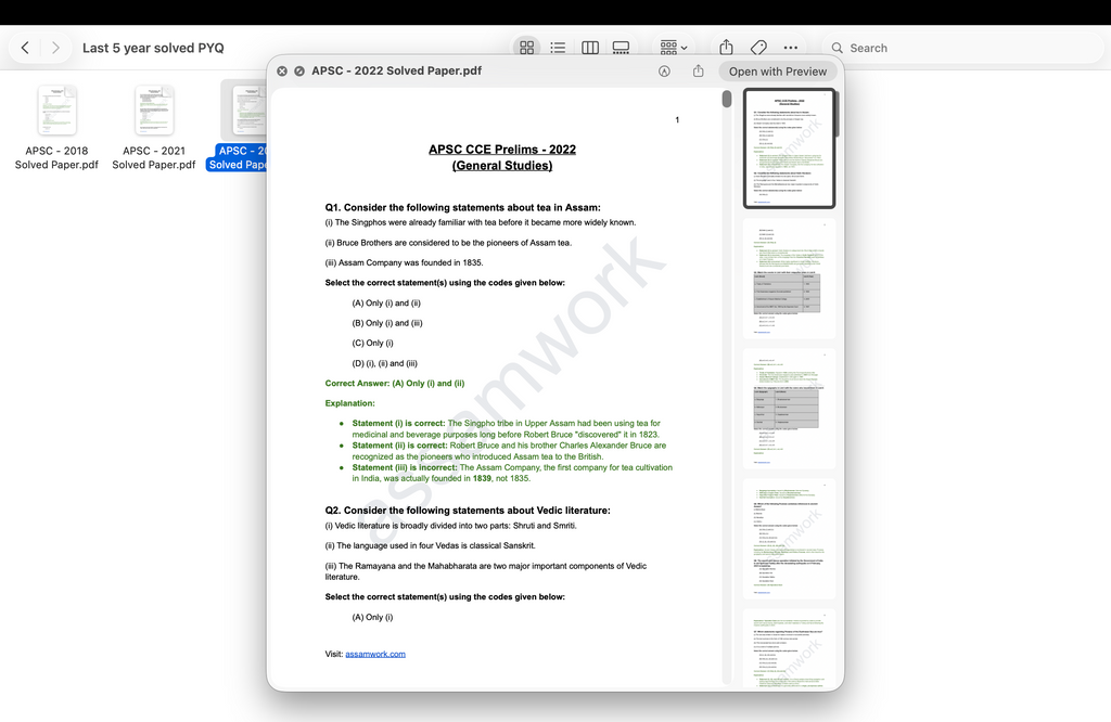 APSC Revision Kit