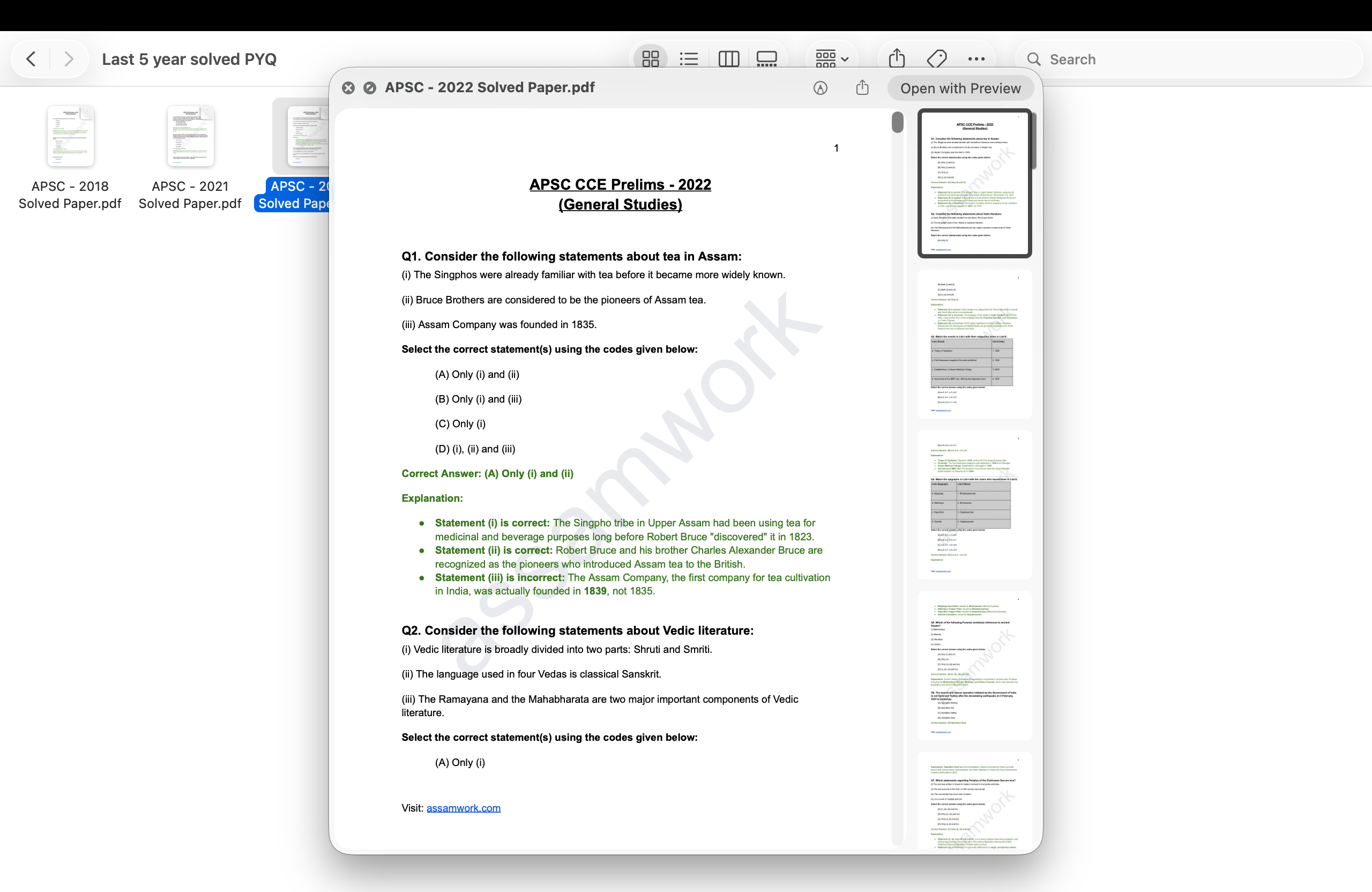 APSC Revision Kit