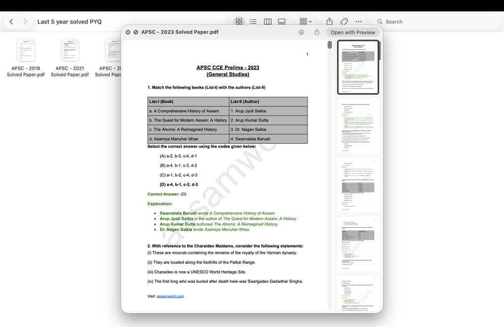 APSC Revision Kit