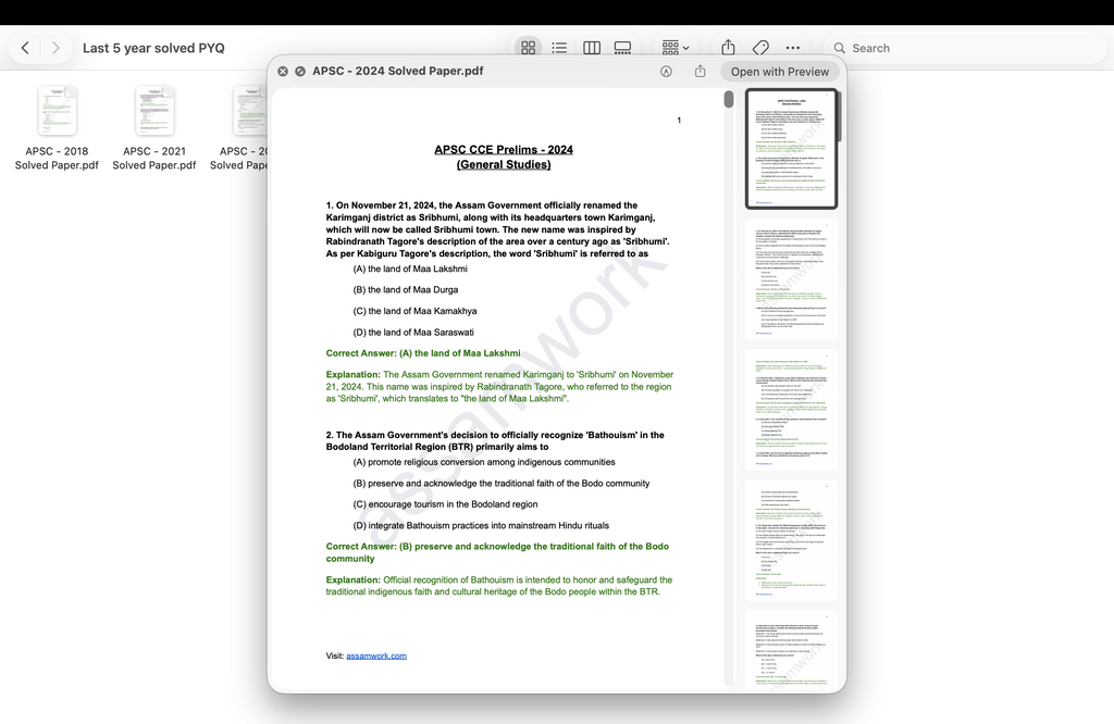 APSC Revision Kit
