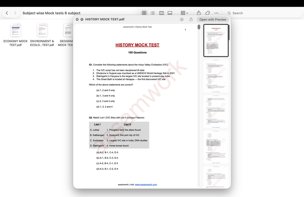 APSC Revision Kit
