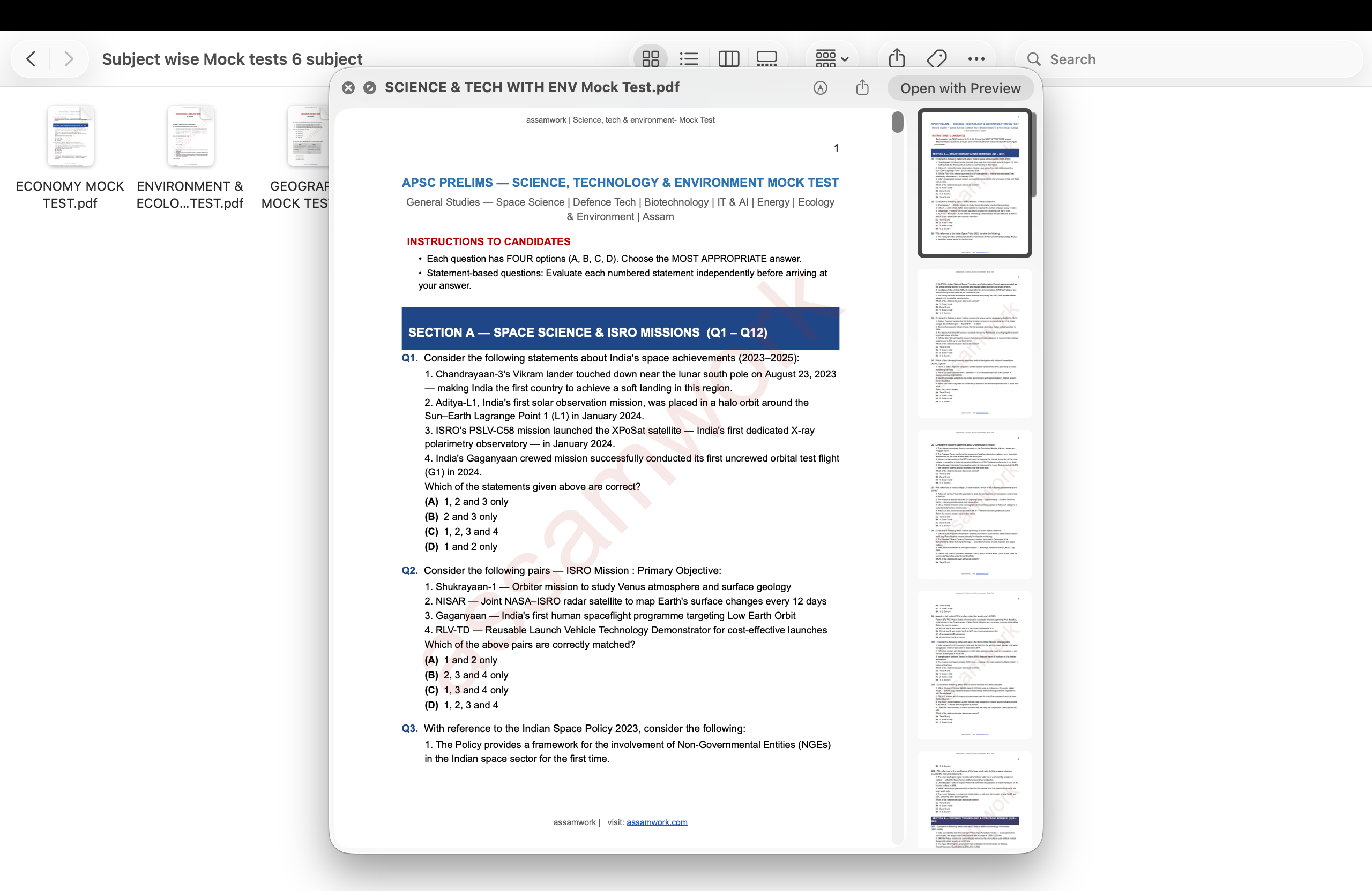 APSC Revision Kit