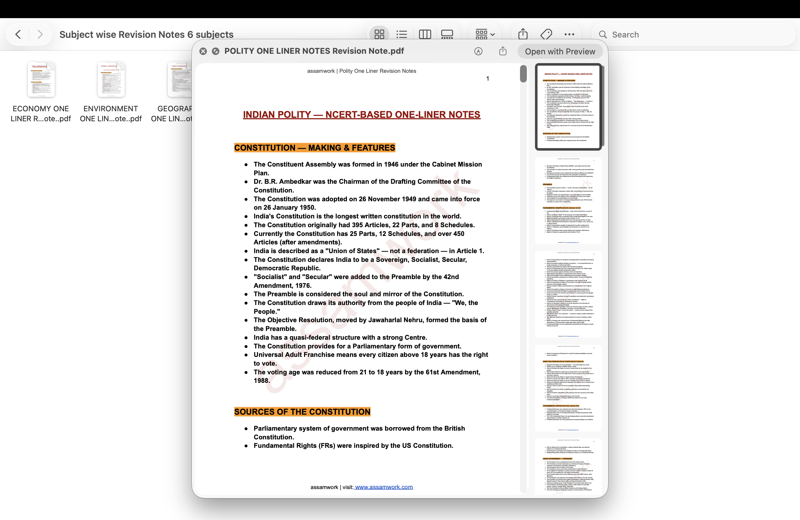 APSC Revision Kit