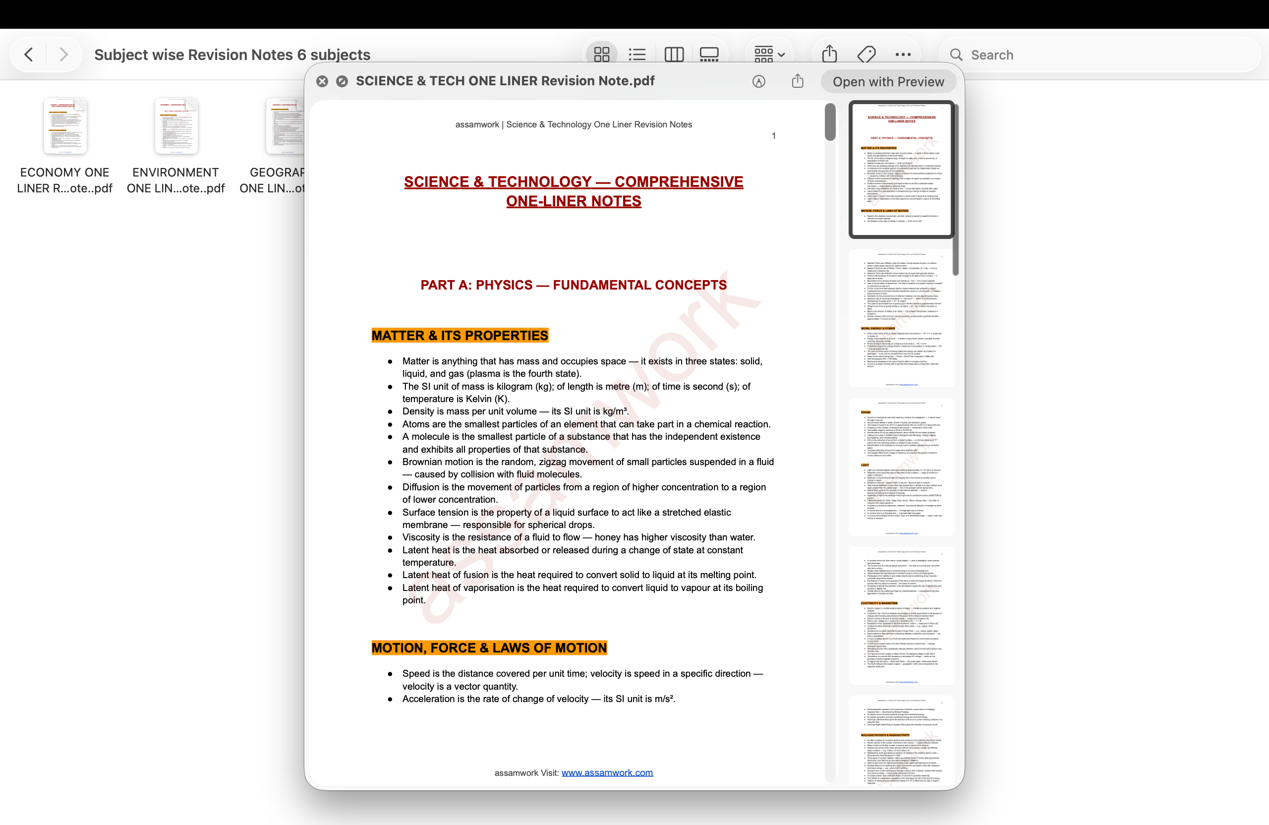 APSC Revision Kit